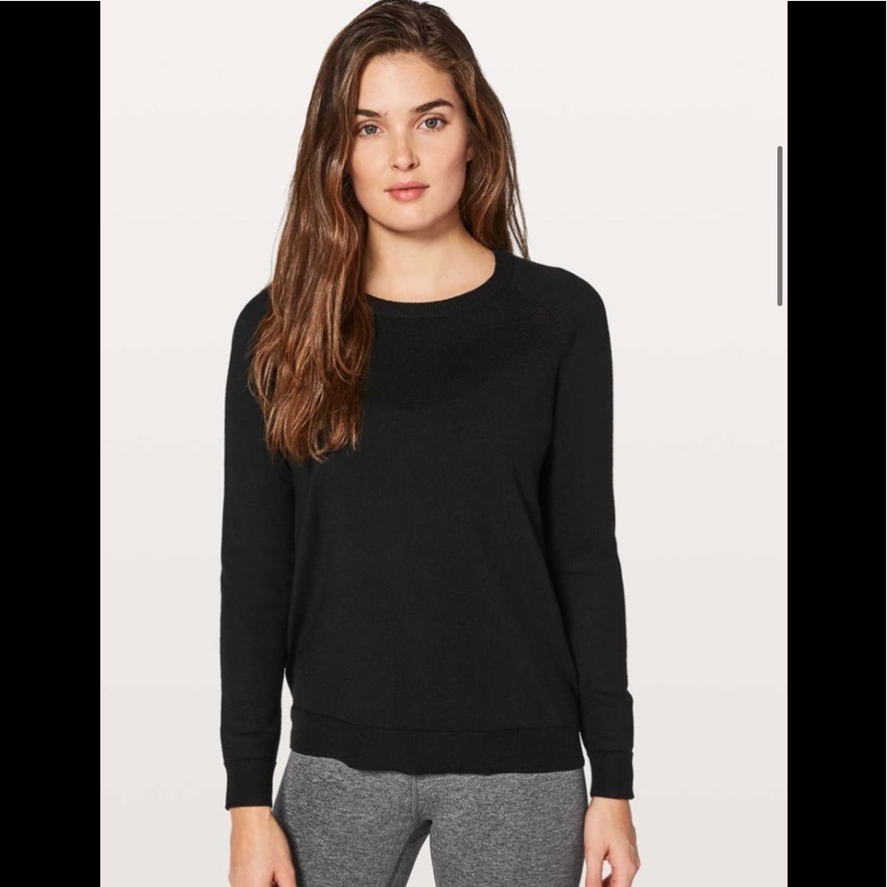 Lululemon Tied to You Sweater Black size 4